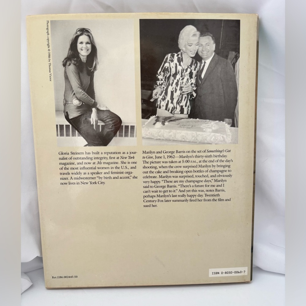 Marilyn / Norma Jeane – Gloria Steinem & George Barris – 1986 Hardcover - Picture 2 of 13